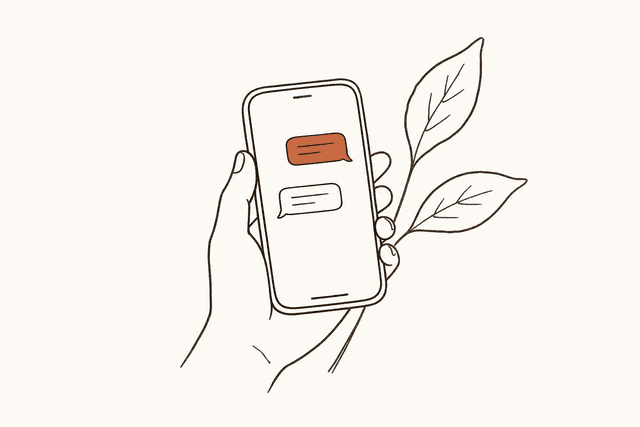 Client support on a phone